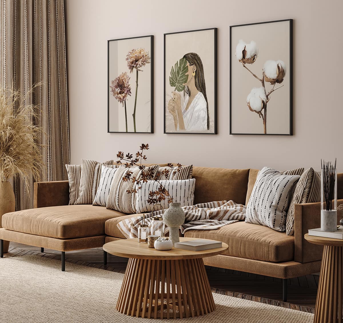 Poster,Frame,Mock-up,In,Modern,Home,Interior,Background,,3d,Render