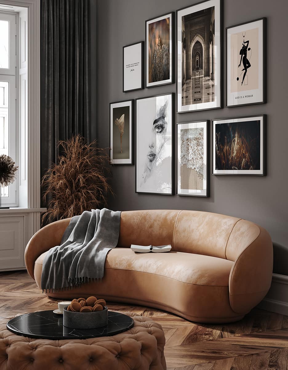 Frame,Mockup,In,Contemporary,Interior,Background,,3d,Render