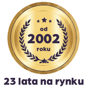 Od 2002 roku – 23 lata na rynku
