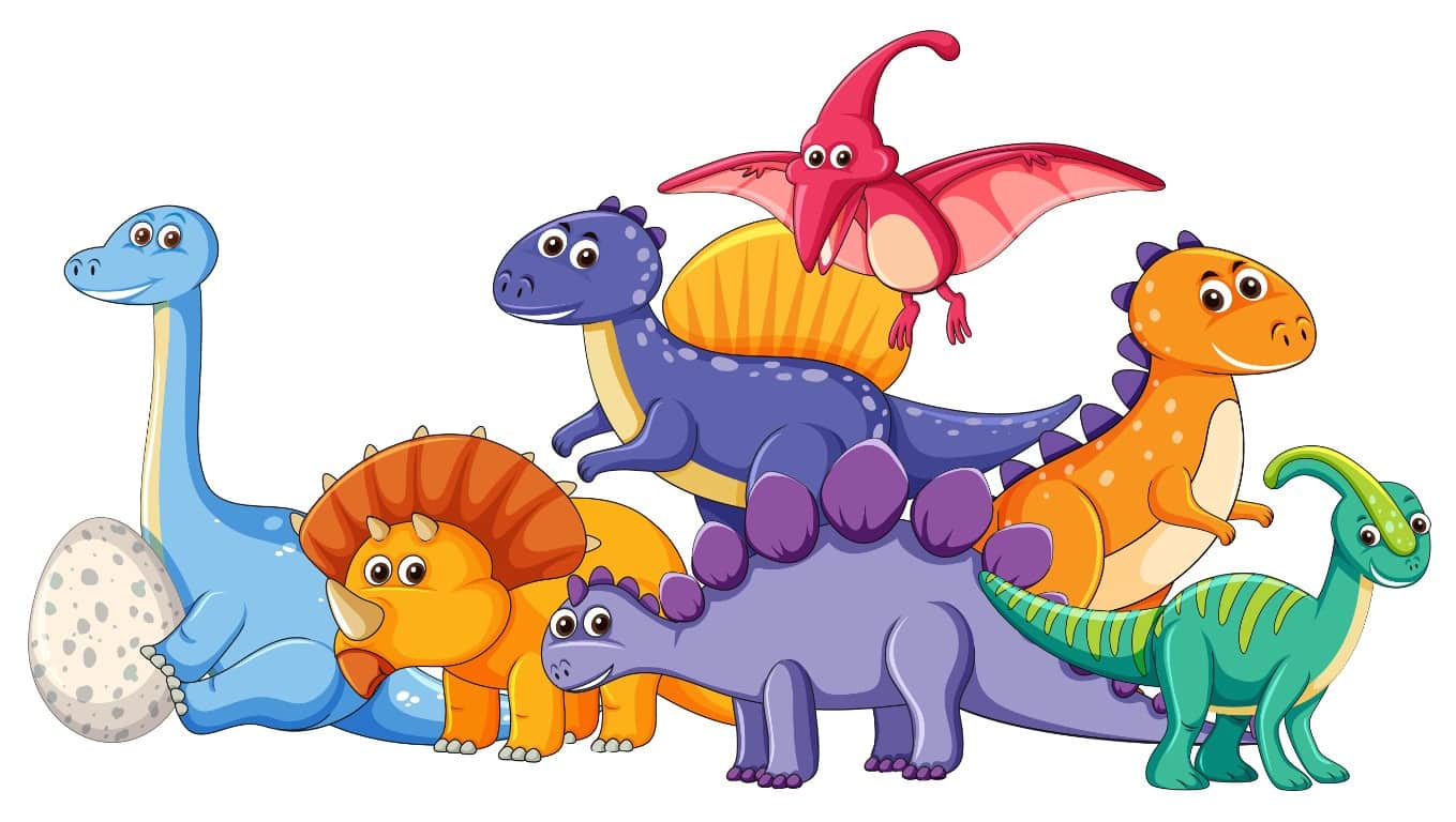 Fototapeta Słodkie Dinozaury