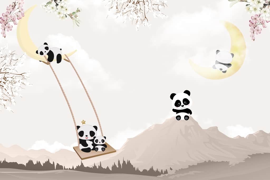 Fototapeta Pandy w Powietrzu