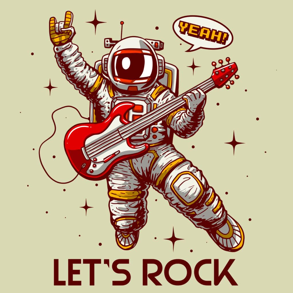Fototapeta Rock'n'rollowy Astronauta