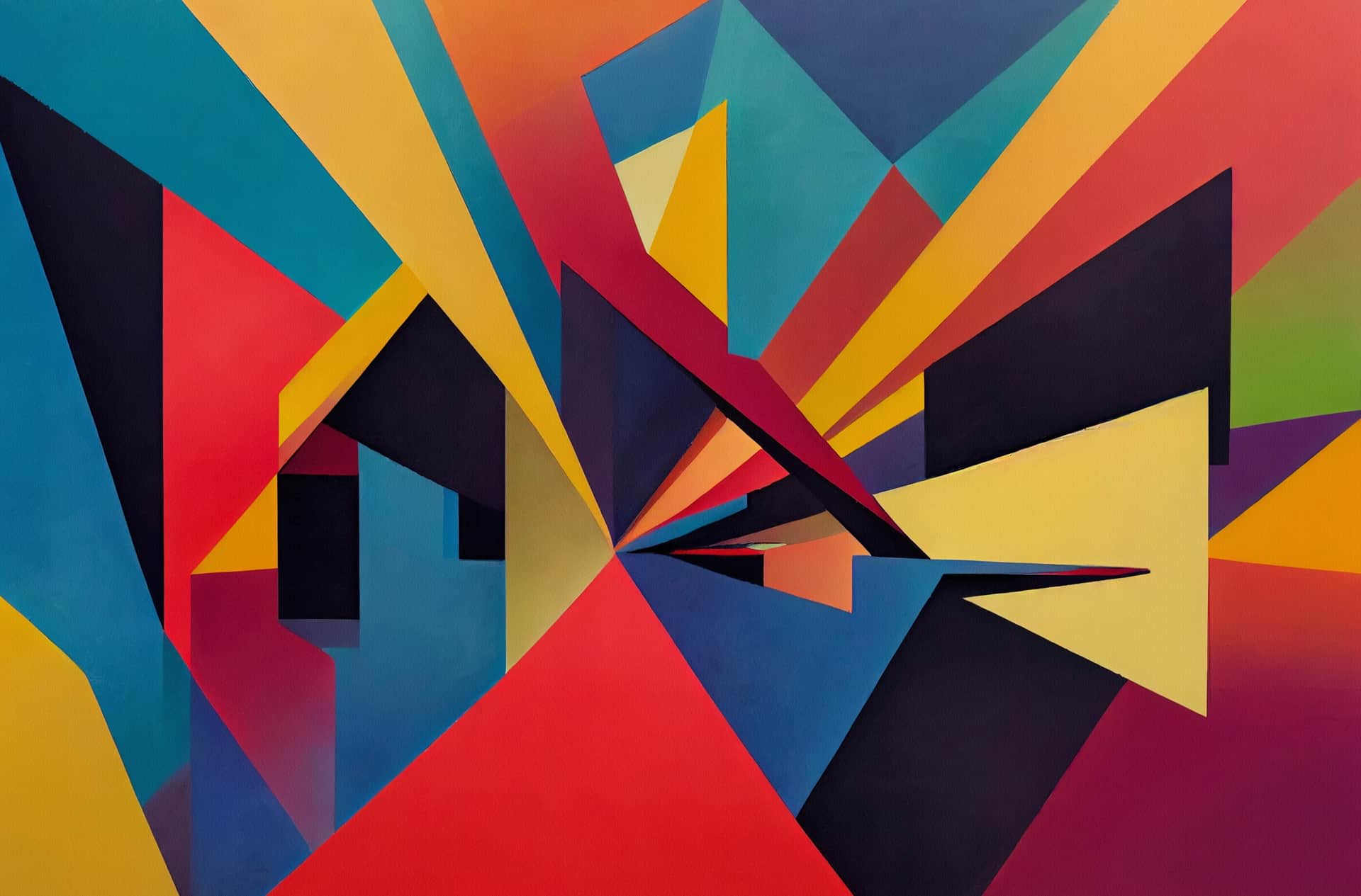 Fototapeta Kolorowa Geometria 3D