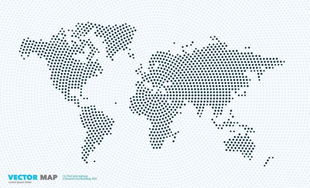 Fototapeta Wektorowa Mapa