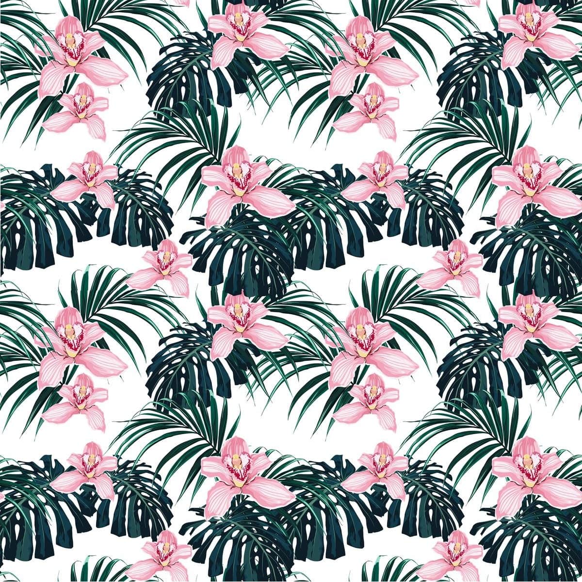 Fototapeta Orchidea i Liście