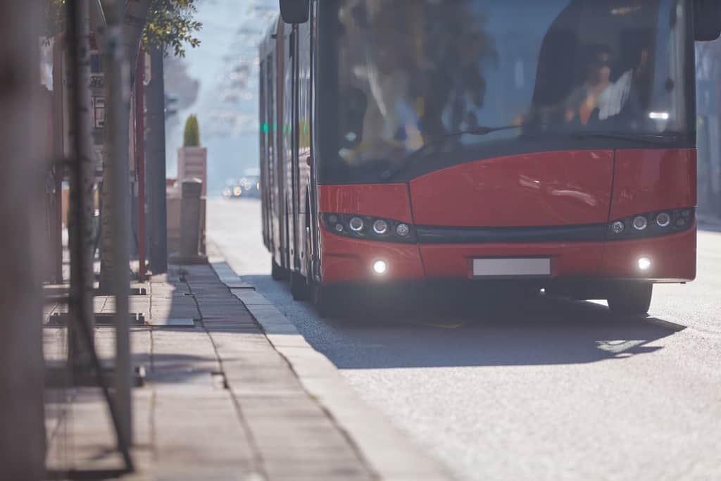 Fototapeta Czerwony Autobus