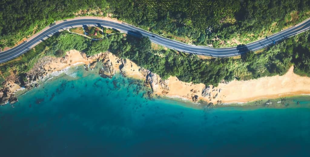 Fototapeta Piaszczysta Plaża i Droga